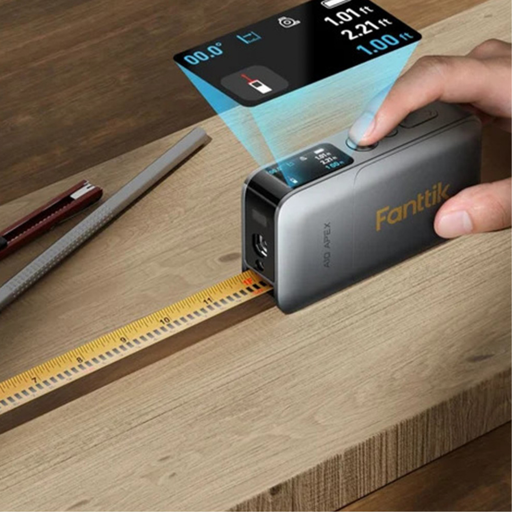 Розумна лазерна рулетка 3-в-1 Fanttik A10 Apex 3-in-1 Laser Distance Meter
